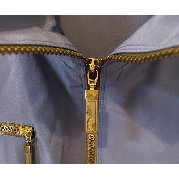 Chico's Synergy Lightweight Workout Jacket Blue Black Size 12-14 (Chico Size 2) - Picture 6 of 8